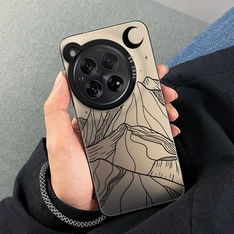 Elegant Mountain Line Art Protective Case - OnePlus