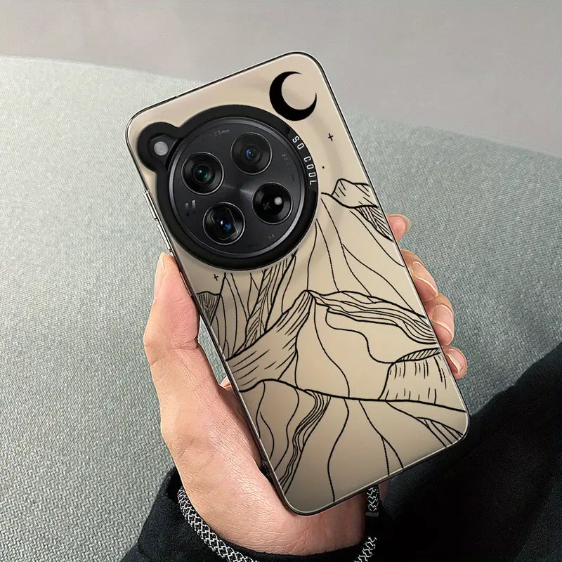 Elegant Mountain Line Art Protective Case - OnePlus