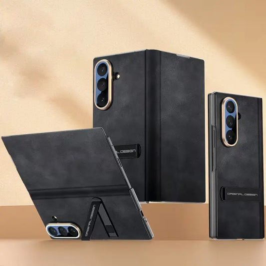 Galaxy Z Fold Series Business Class Flex Leather Kickstand Case