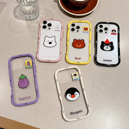 Cartoon Cute Animal Clear Case