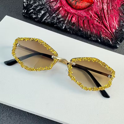 Sunflare Jewel Rim Statement Sunglasses