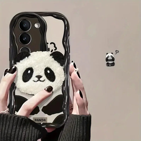 Panda Plush Charm Case - Samsung