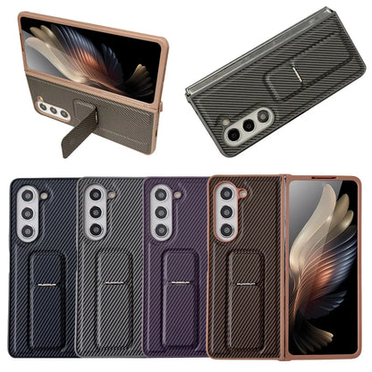 Galaxy Z Fold6 Rugged Carbon Fiber Bracket Case