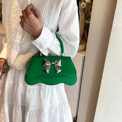 Bow-Accent Mini Handbag
