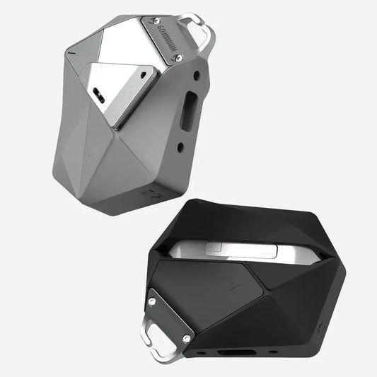 Geometric AirPods Pro Cases with Lock & Lanyard