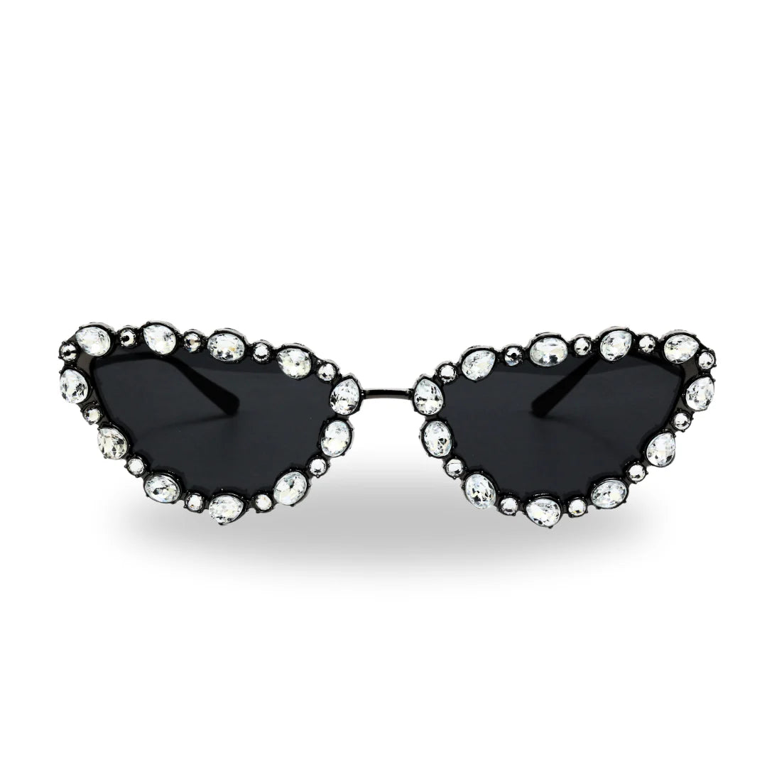 Luxe Jewel Edge Fashion Sunglasses
