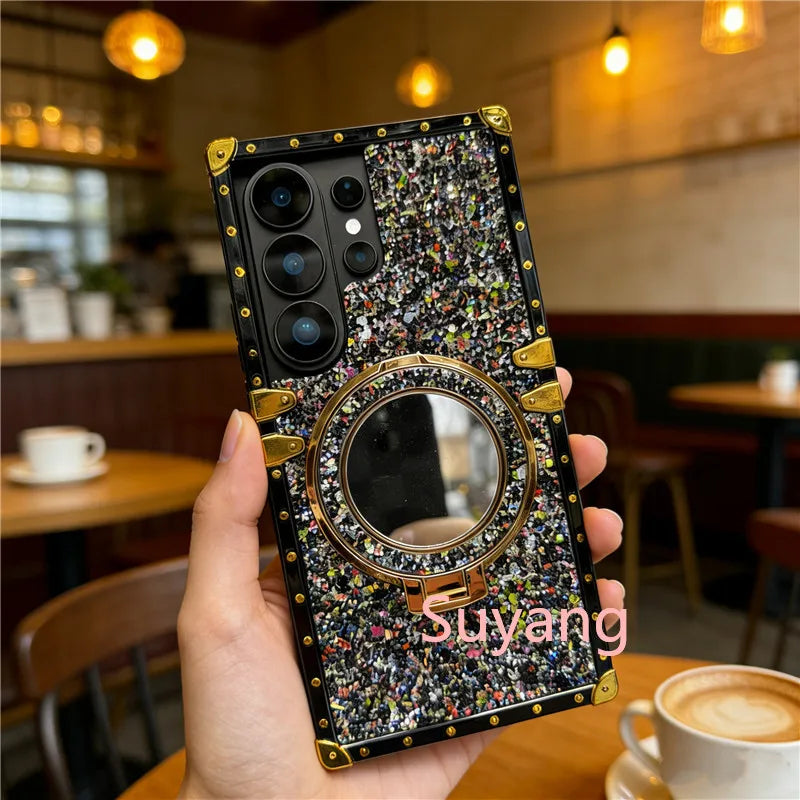 Diamond Diva Mirror Ring Case