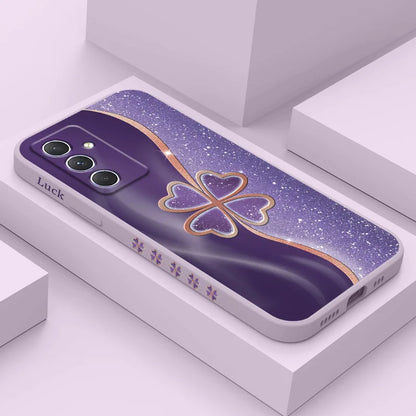 Radiant Petals Glitter Phone Case - Samsung