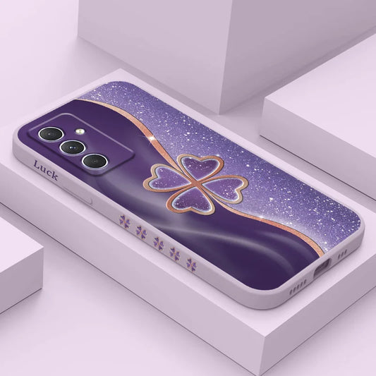 Radiant Petals Glitter Phone Case - Samsung