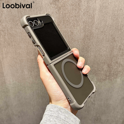 Luxury Magnetic Wireless Charging Matte Case-Samsung