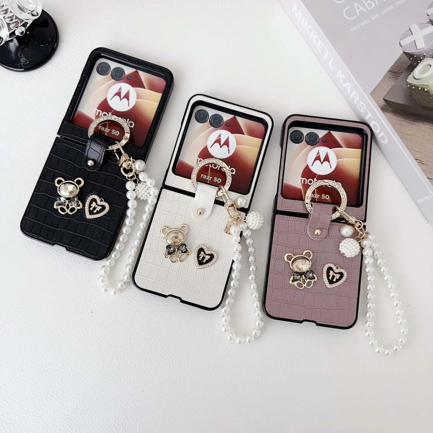 Luxury Pearl Charm Case
