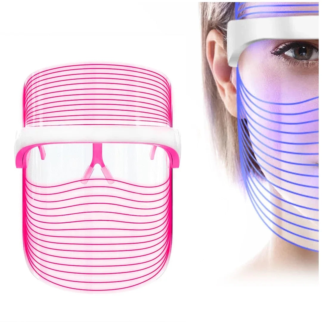 Portable LED Face Shield with Multi-Light Therapy