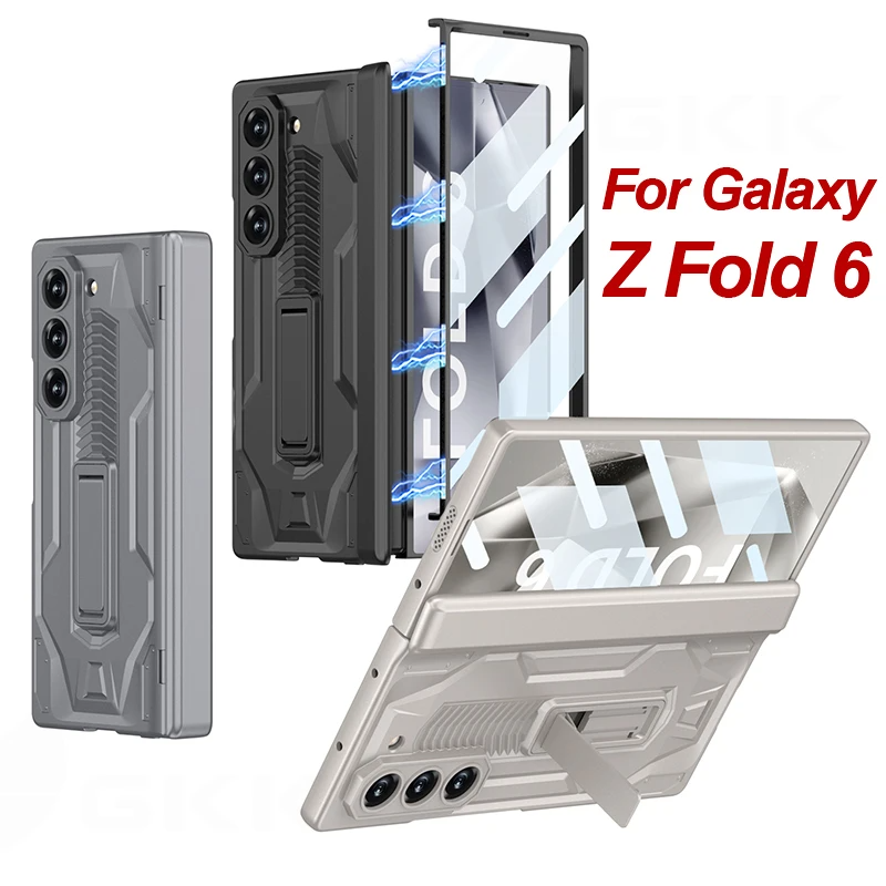 Galaxy Z Fold6 -Magnetic Hinge Armor Stand Case