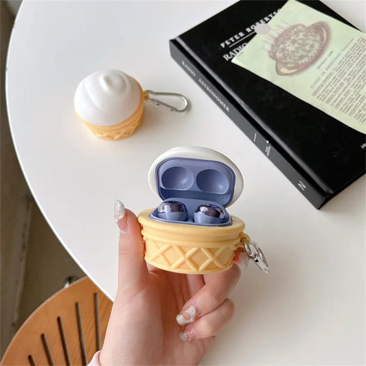 Chocolate Ice Cream Earbuds Case for Galaxy Buds