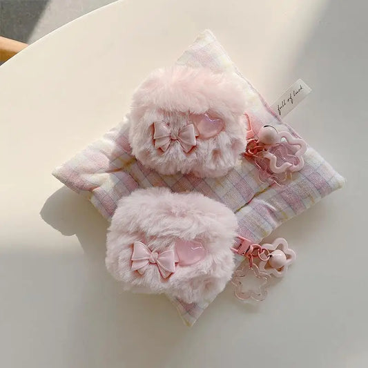 Cloudy Plush Bow AirPods Cover