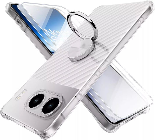 OnePlus Nord 4 Transparent Ring Grip TPU Case