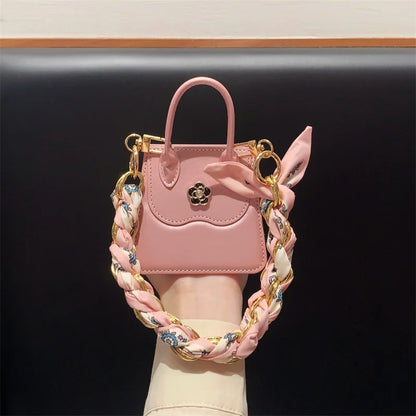 Luxury Handbag Case with 3D Floral Design - Samsung