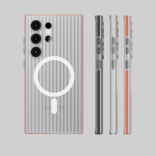 Crystal Frost Anti-Slip Stripes Case-Samsung