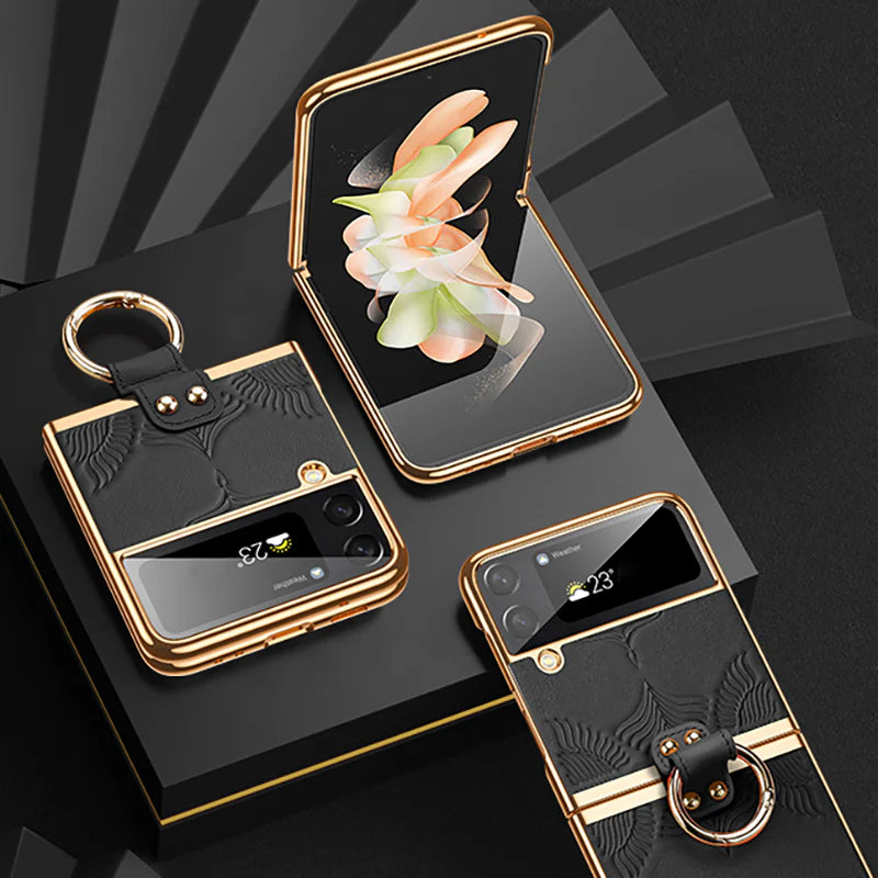 Galaxy Z Flip Series Noble Dynasty Ring Holder Case