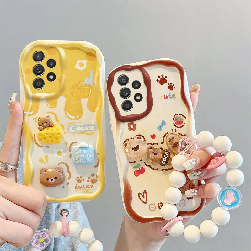 Cute Lucky Coco Bear Case - Samsung