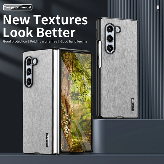 Galaxy Z Fold6 - Tree Texture Business Foldable Back Cover