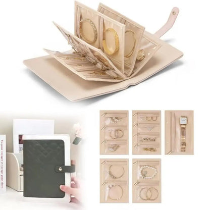 Leather Jewelry Box with Book Design