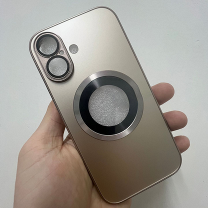 Frosted Shield Magnetic Logo Cut Case - iPhone