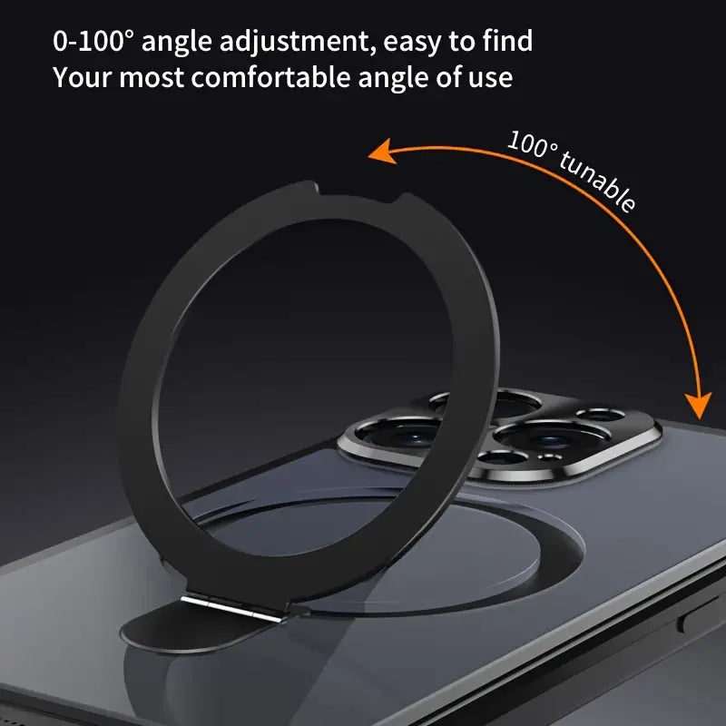 Modular Clear Magnetic Ring Holder Case - iPhone