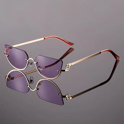 Women Half Frame Sunglasses