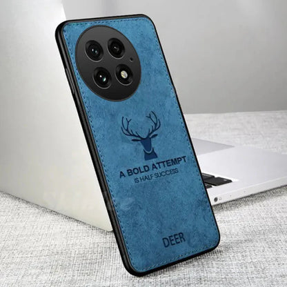 Luxury Elk Design Cloth Texture Case - OnePlus