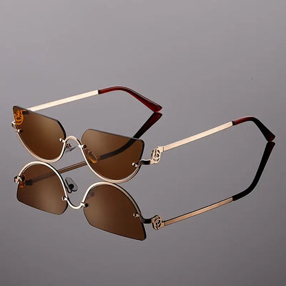 Women Half Frame Sunglasses