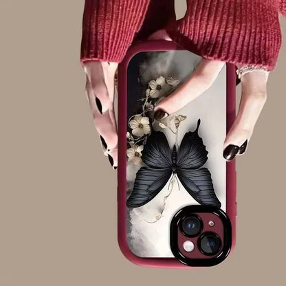 Delicate Noir Butterfly Case
