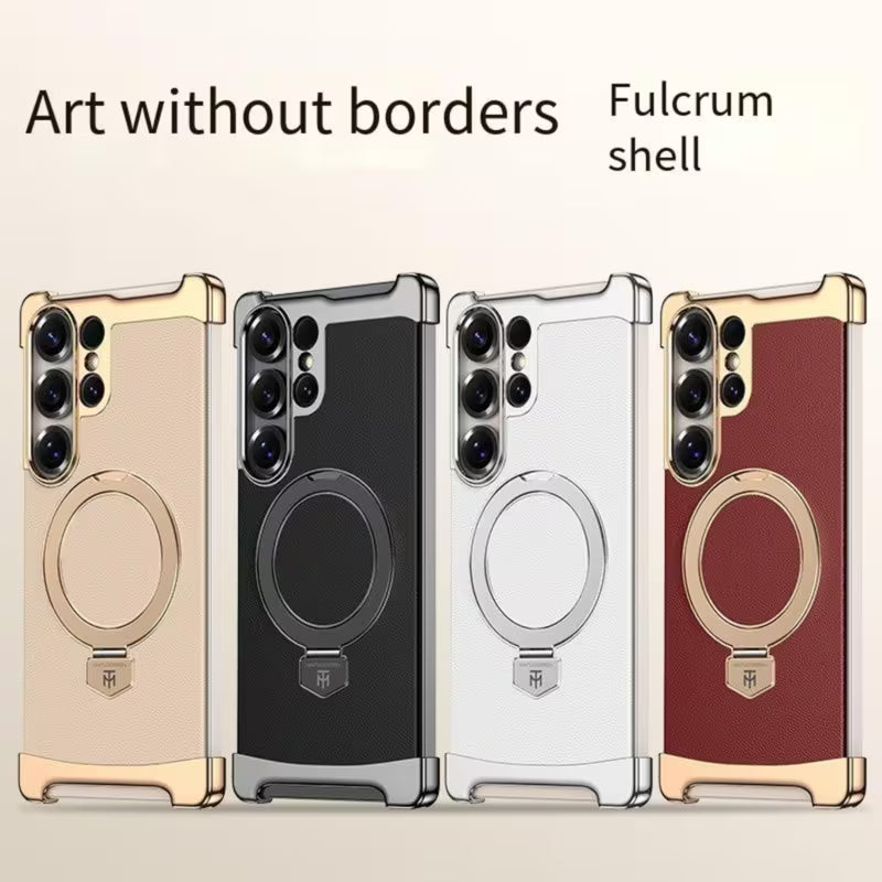 Prestige Leather Shield Ring Bracket Case