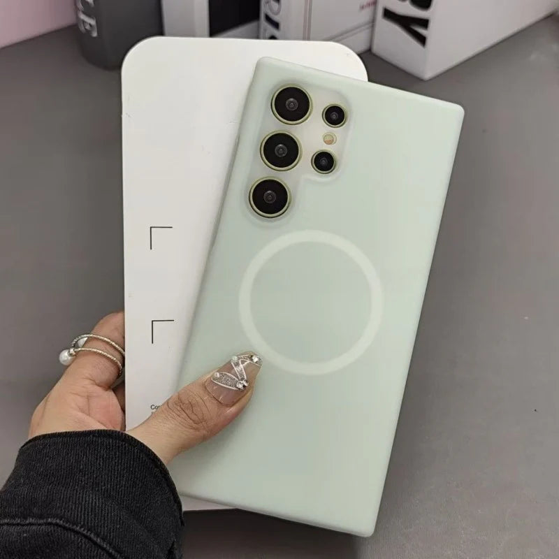 Flexible Pastel Shockproof Magsafe Case - Samsung