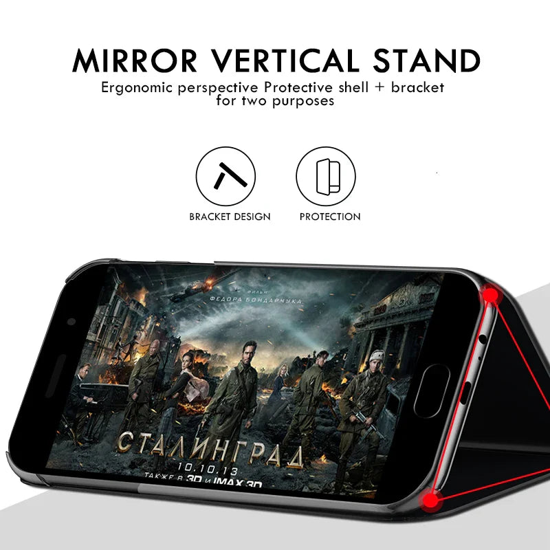 Mirror Clear View Flip Case