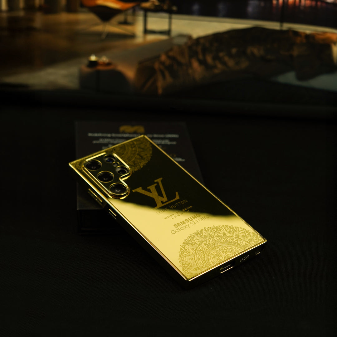 Glamour Craft Golden Mirror Case
