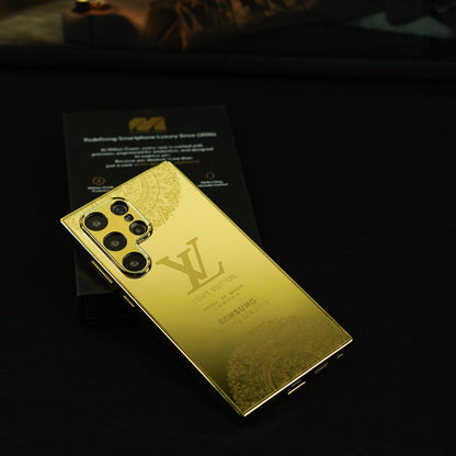 Glamour Craft Golden Mirror Case