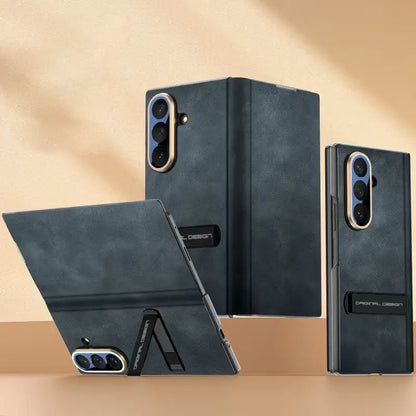 Galaxy Z Fold Series Business Class Flex Leather Kickstand Case