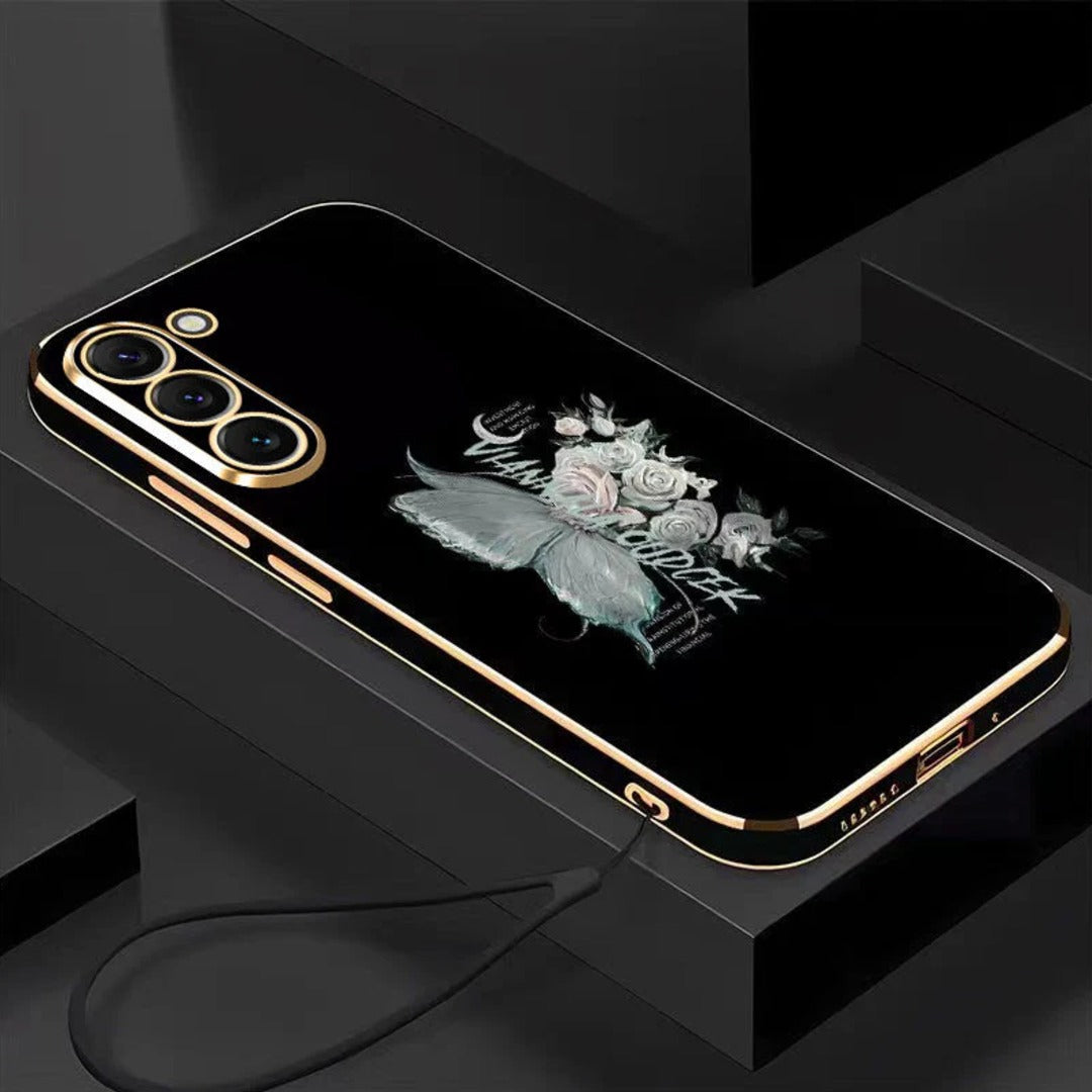 Cute Floral Butterfly Design Phone Case - Samsung