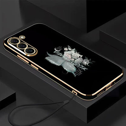 Cute Floral Butterfly Design Phone Case - Samsung