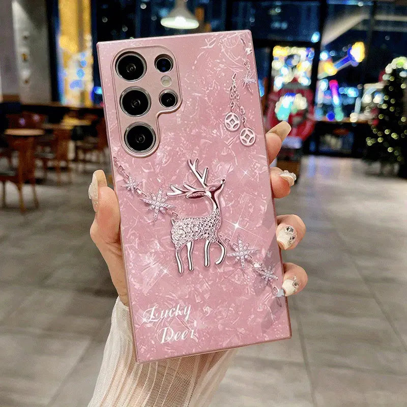 Diamond Blush Deer Case - Samsung