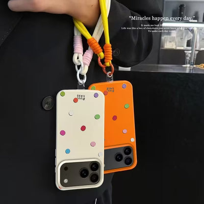 Happy Rainbow Dots Case