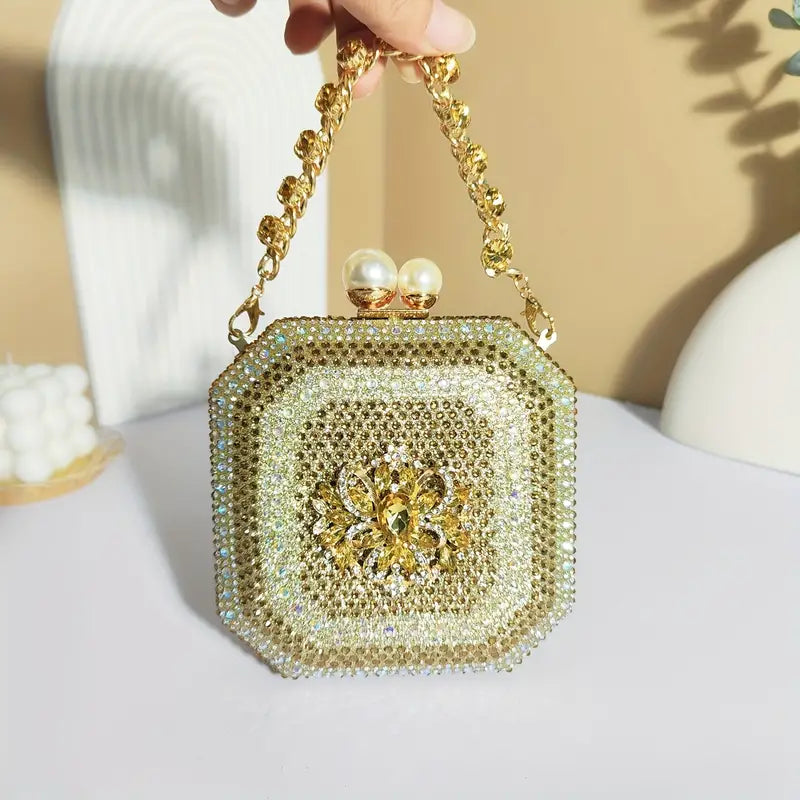 Chic Floral Clutch Purse