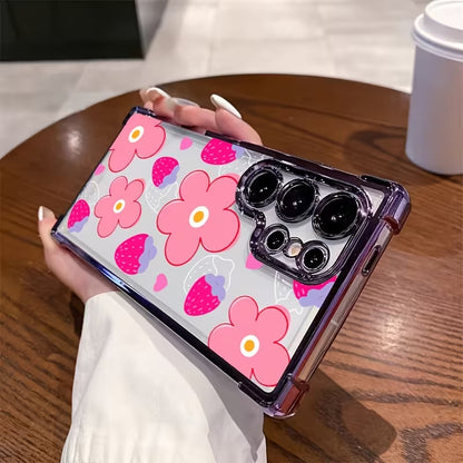 Floral Strawberry Joy Case