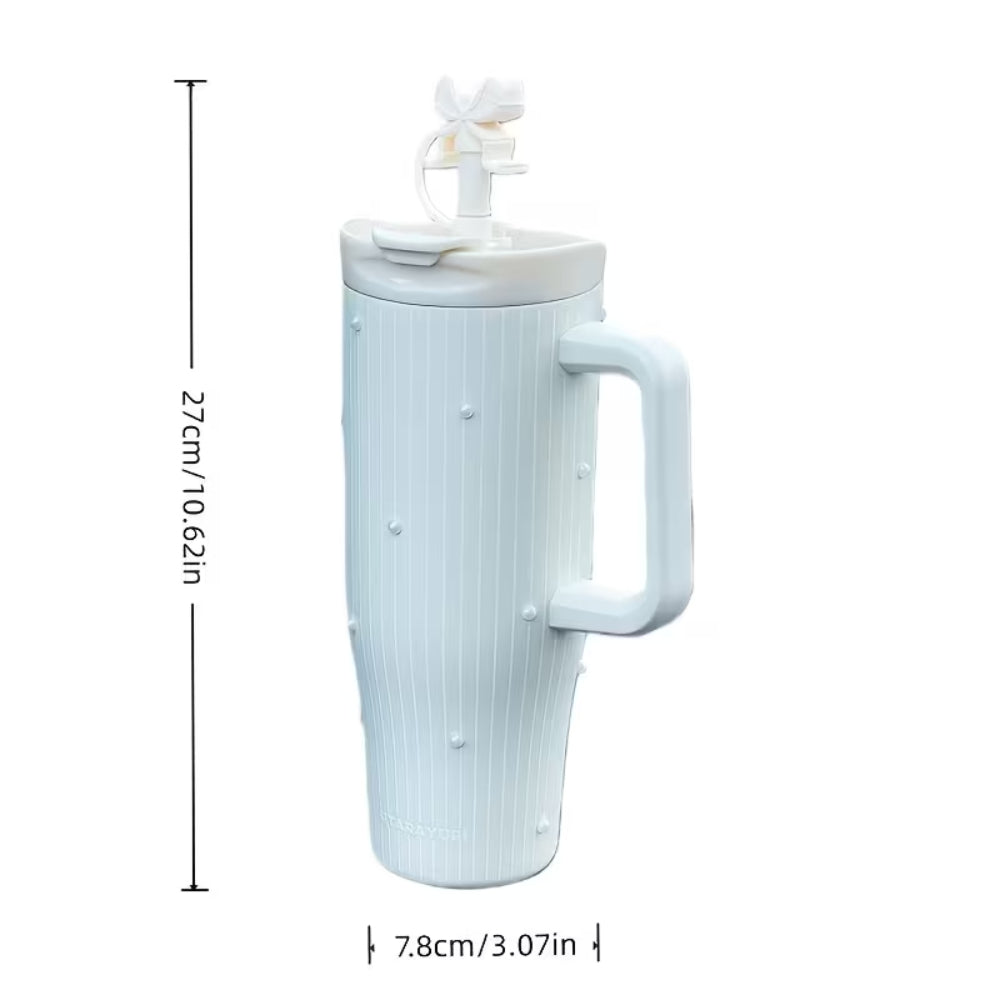 Snowflake Ribbed Insulated Tumbler