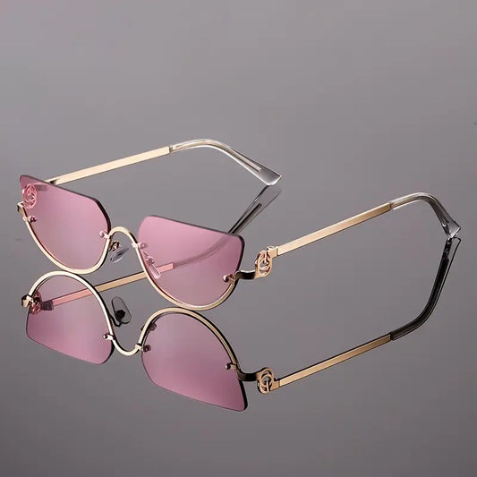 Women Half Frame Sunglasses