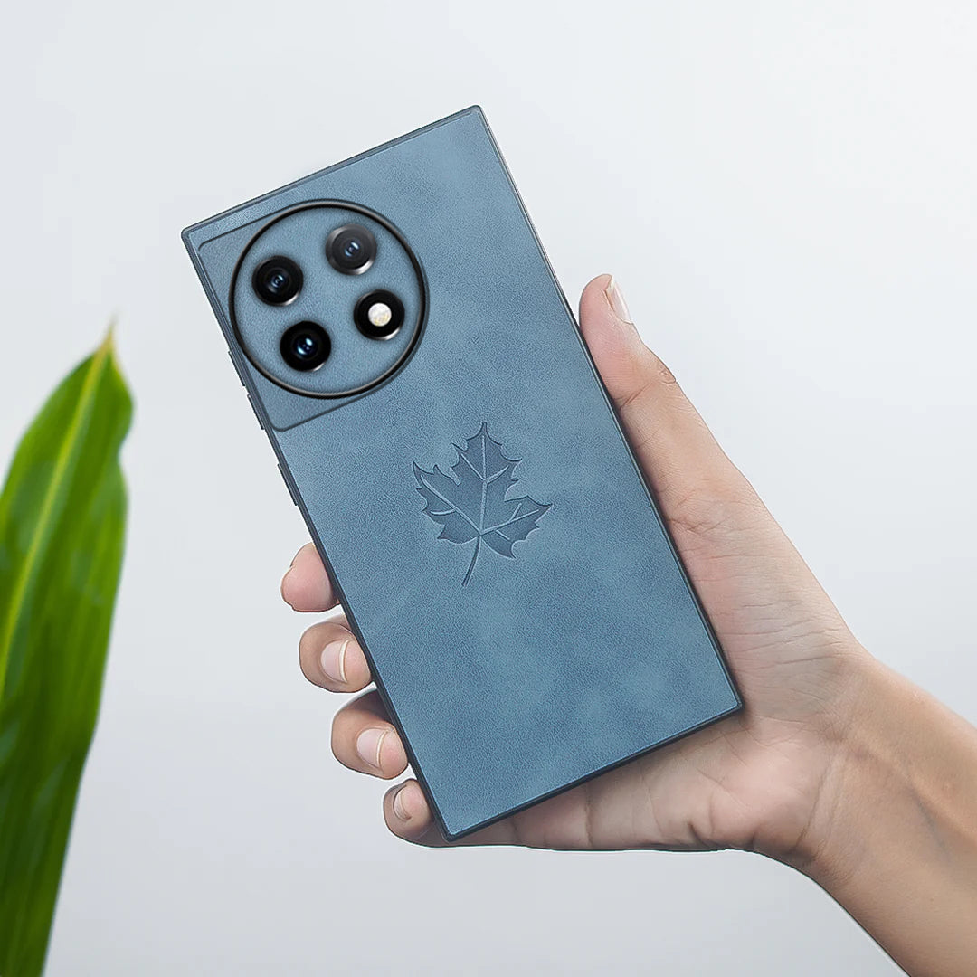 Vintage Maple Leaf Leather Case - OnePlus