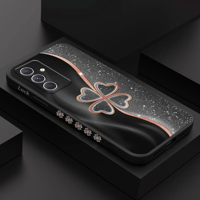 Radiant Petals Glitter Phone Case - Samsung