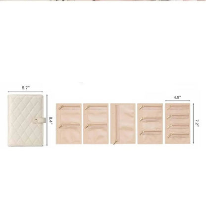 Leather Jewelry Box with Book Design