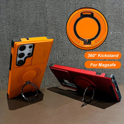 Tactical Kickstand Shockproof Camera Shield Case